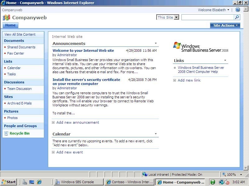 Microsoft small business server 2011 essentials
